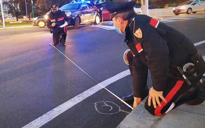 Rilievi incidente carabinieri 1