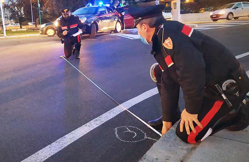 Rilievi incidente carabinieri 1