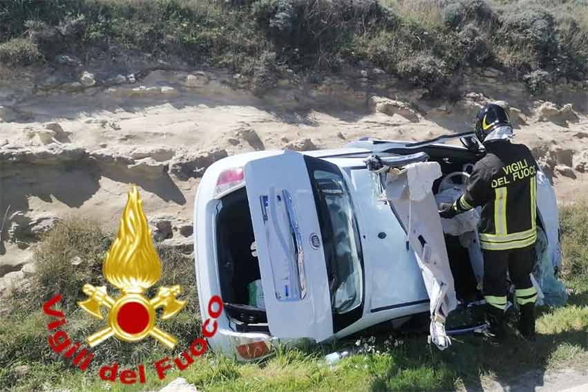 incidente sp 81 Porto Torres