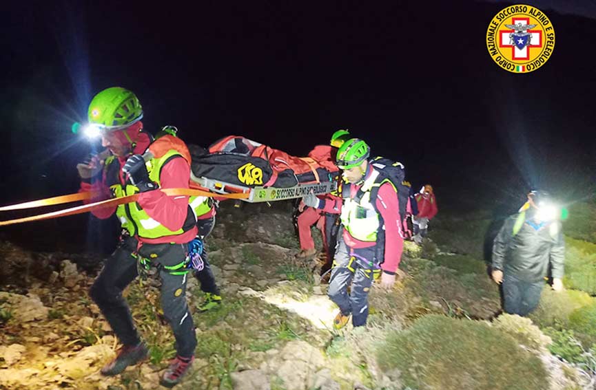 intervento speleologi a Bugerru