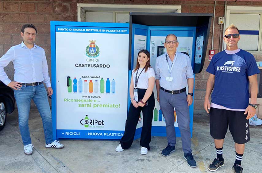 Inaugurazione eco compattatore Castelsardo