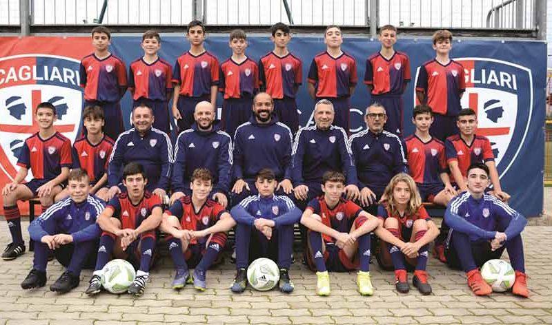 La formazione under 14 del Cagliari Calcio