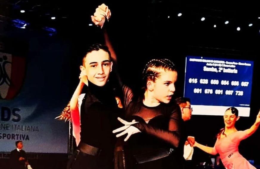 Latino-americano, Mario Donato Vinci e Marianna Doro vice campioni italiani per la classe C 14-15 FIDS 2 Mario Donato Vinci e Marianna Doro