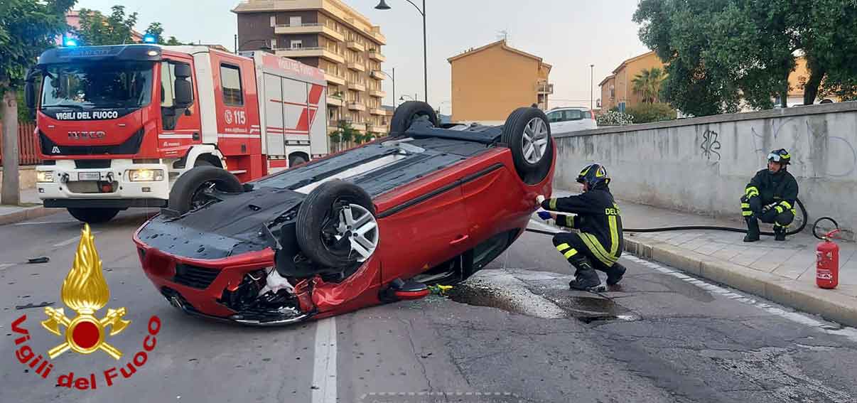 Olbia incidente viale Aldo Moro