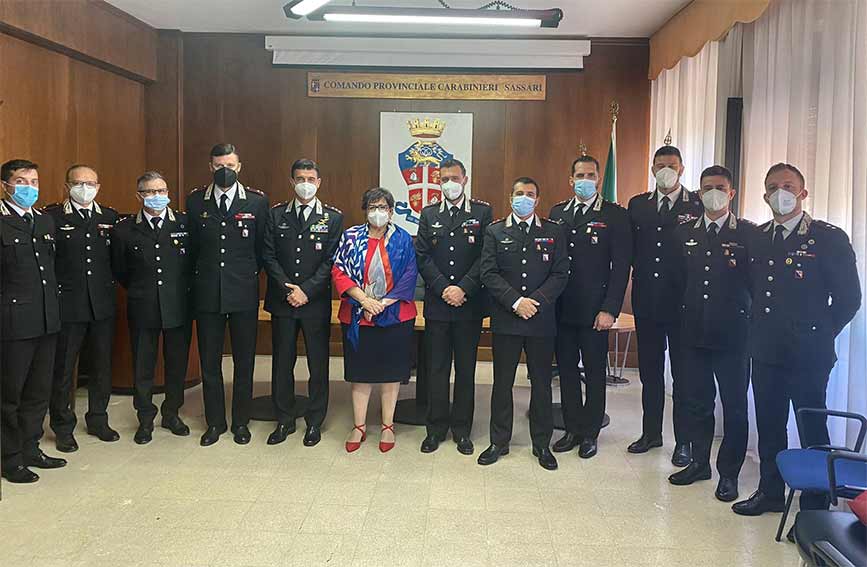 Visita del Prefetto di Sassari Paola Dessì al Comando Provinciale dei Carabinieri 1 Prefetto Dessi Carabinieri sassari
