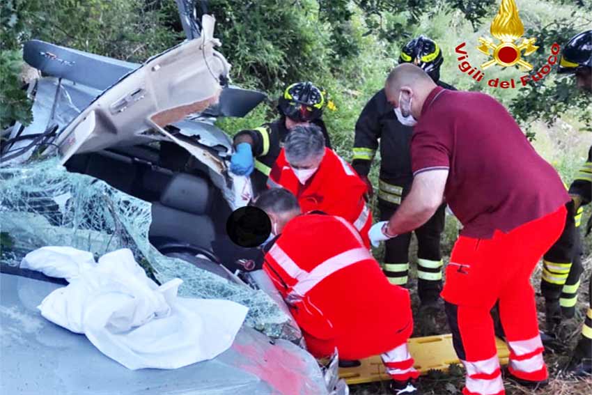 Incidente strada Arzana Lanusei