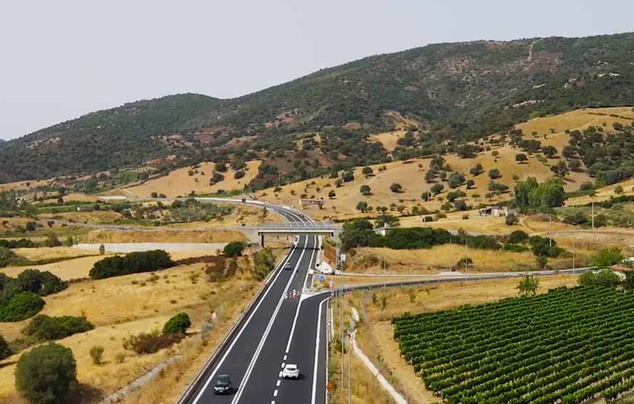 Anas, provincia di Nuoro: limitazioni al traffico sulle strade statali 125 e 125 Var 1 Un tratto della SS125
