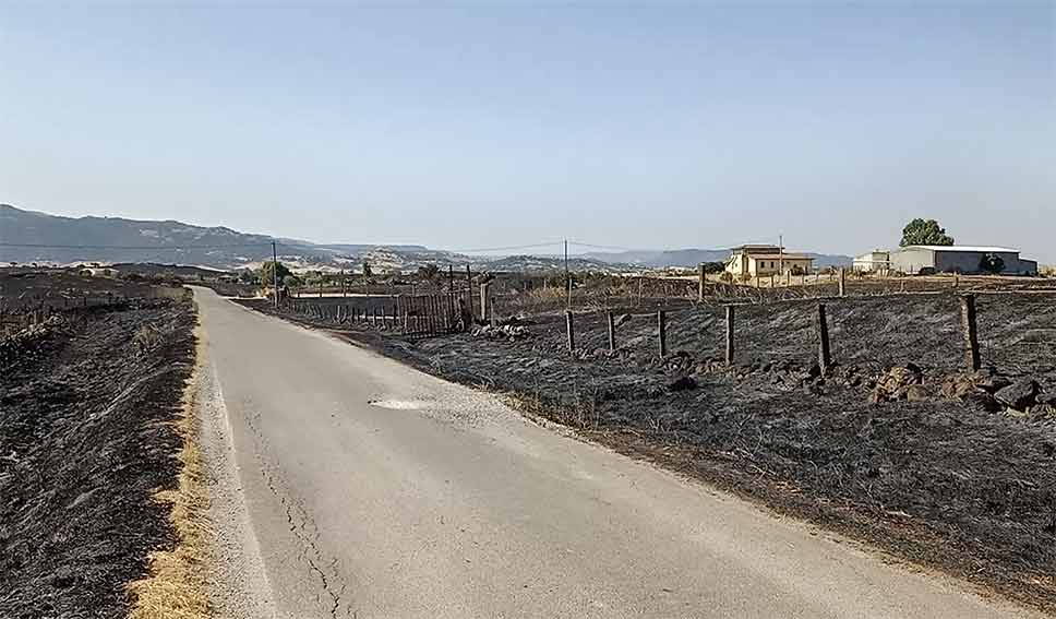 Incendio Ozieri dopo 5