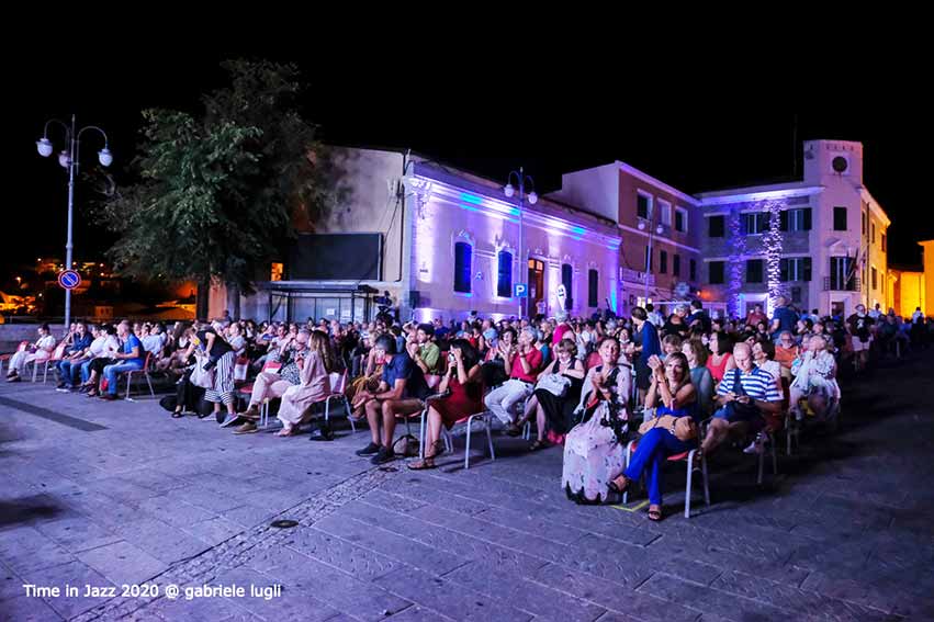 Time in Jazz 2020 Pubblico in piazza del Popolo Berchidda
