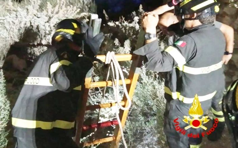 Uomo caduto pozzo Calamosca Cagliari