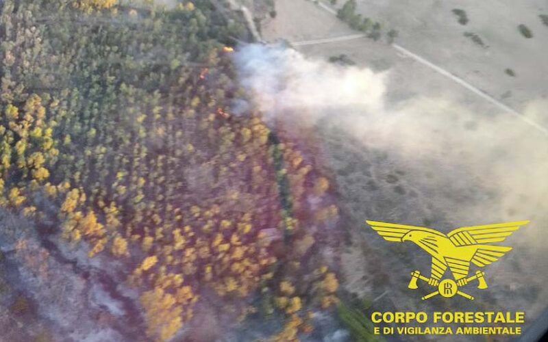 Incendio Orosei