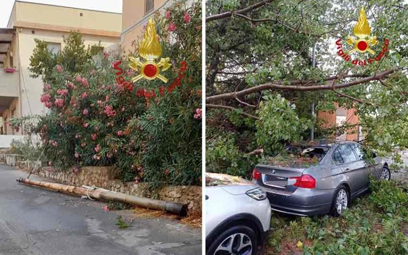 Maltempo in Gallura Cannigione La Maddalena