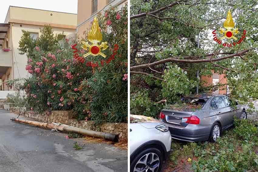 Maltempo in Gallura Cannigione La Maddalena