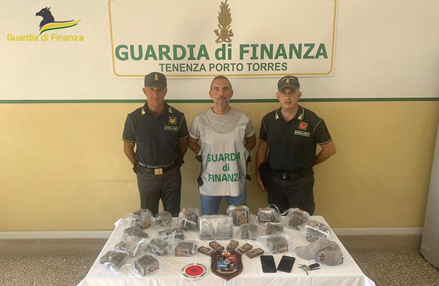 Porto Torres arresto spagnolo droga