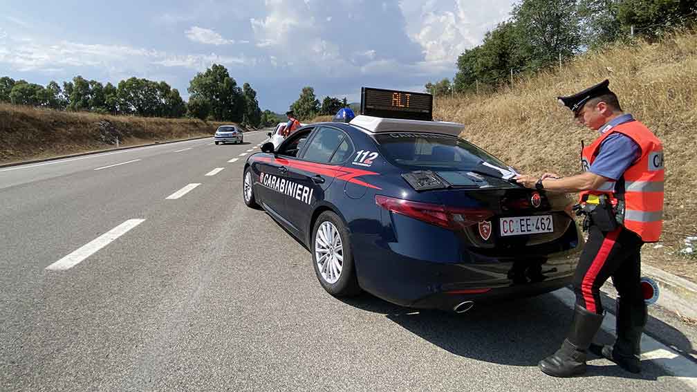 Posto di blocco Carabinieri