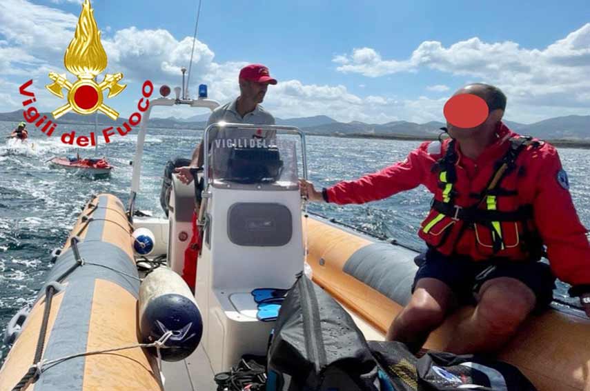 Salvataggio uomo Porto Ottiolu La Caletta