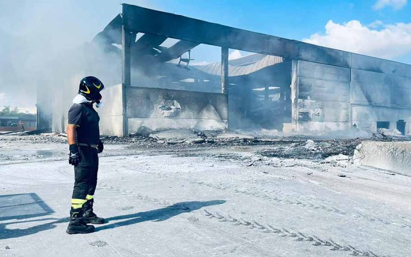 Truncu reale incendio Sassari Gesam