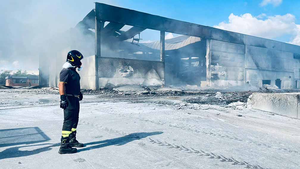 Truncu reale incendio Sassari Gesam