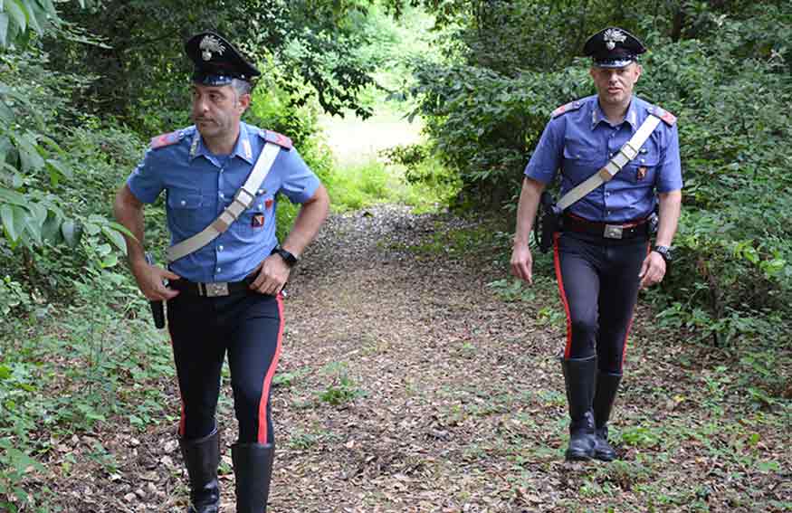 Carabinieri in campagna