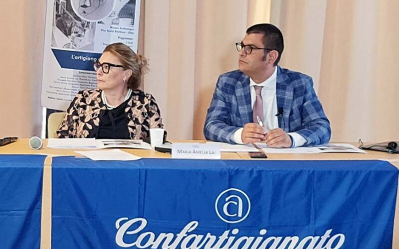 Confartigianato Sardegna Maria Amelia Lai e Daniele Serra