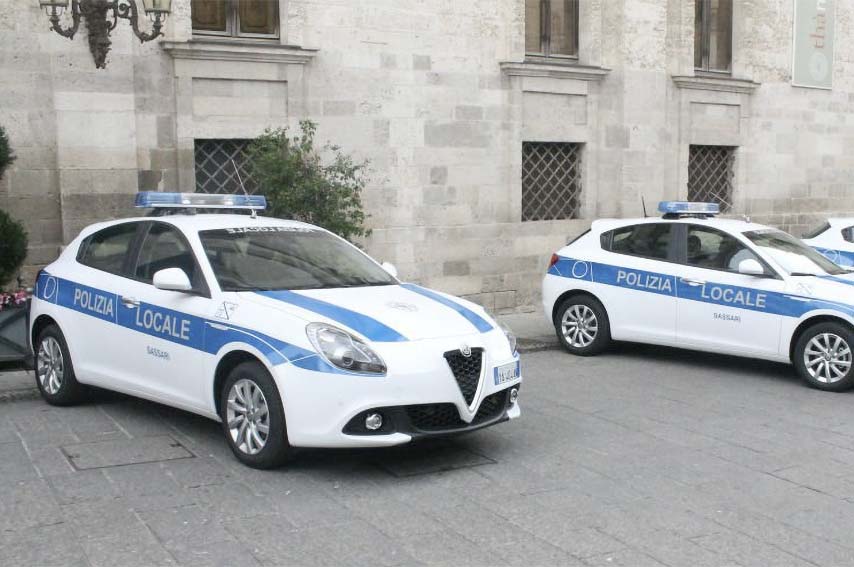 Polizia Loale Sassari denunciato 22enne