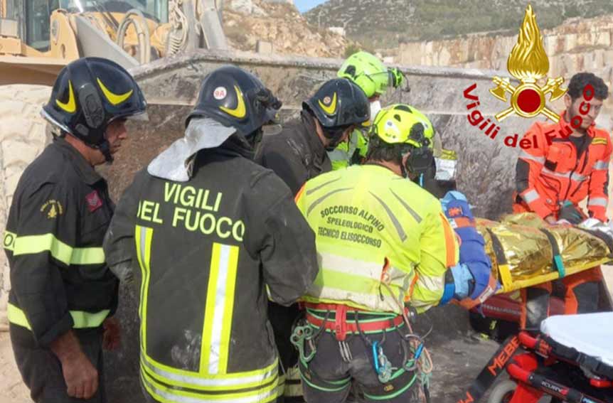 incidente sul lavoro cava Orosei