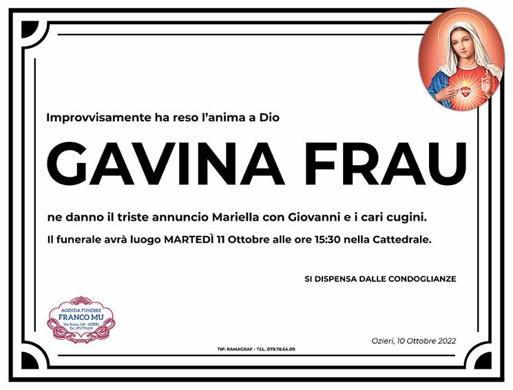 Necro Ozieri 115 Gavina Frau