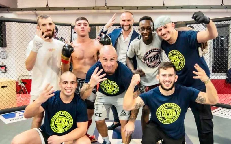 Gli atleti sul ring team Tarantini