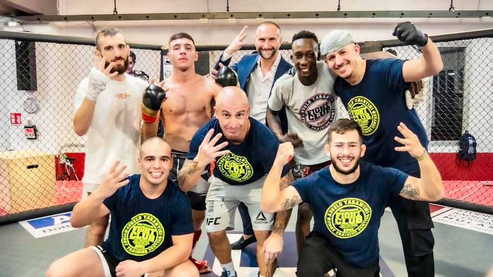 Gli atleti sul ring team Tarantini