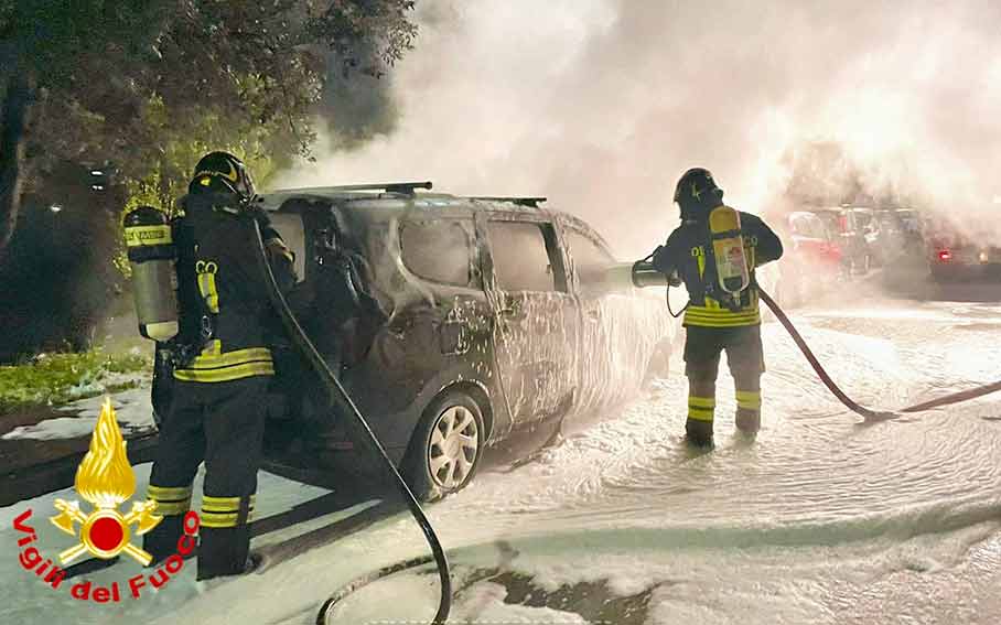 Incendio Olbia via Libano