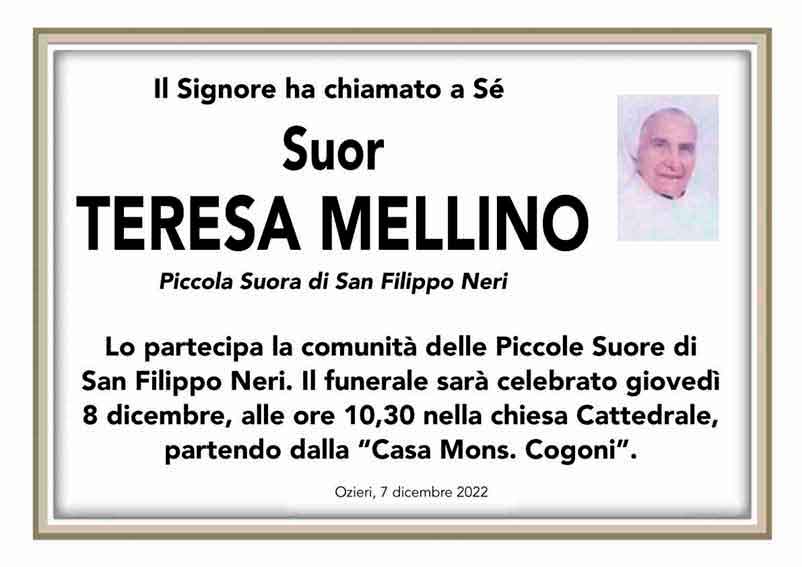 Necro Ozieri 90 Suor Teresa Mellino