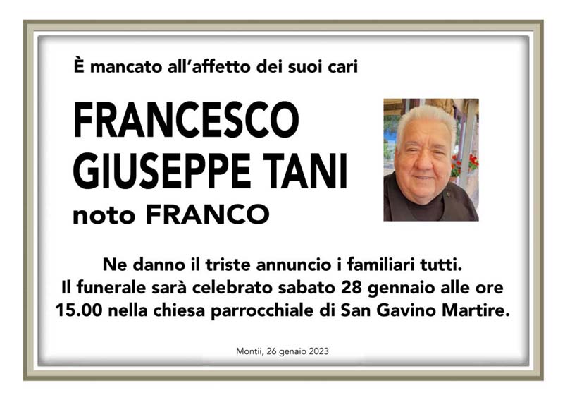 Francesco Giuseppe Tani