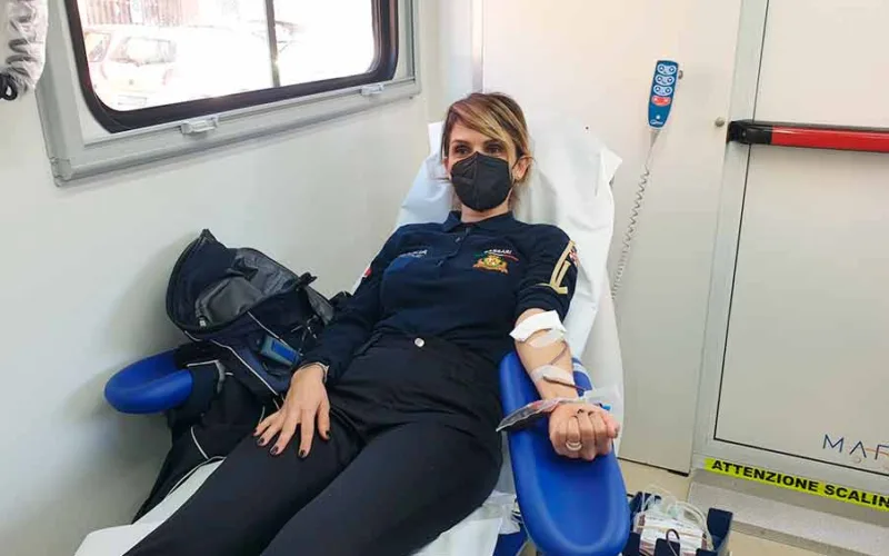 donazione sangue Polizia Locale sassari
