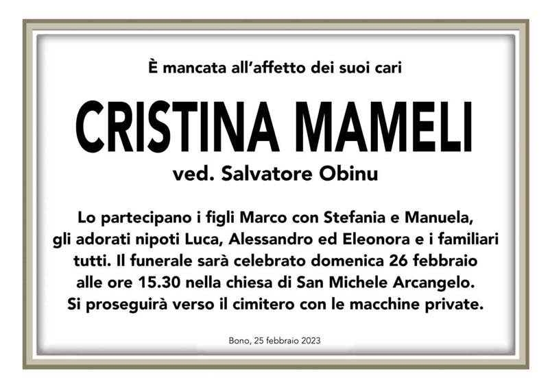 Cristina Mameli