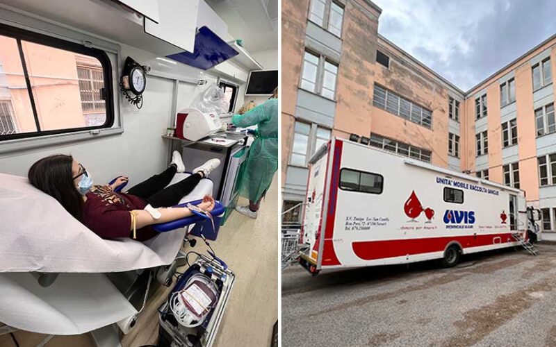 Donazione sangue Liceo Spano Sassari