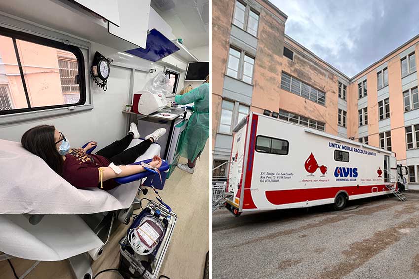 Donazione sangue Liceo Spano Sassari