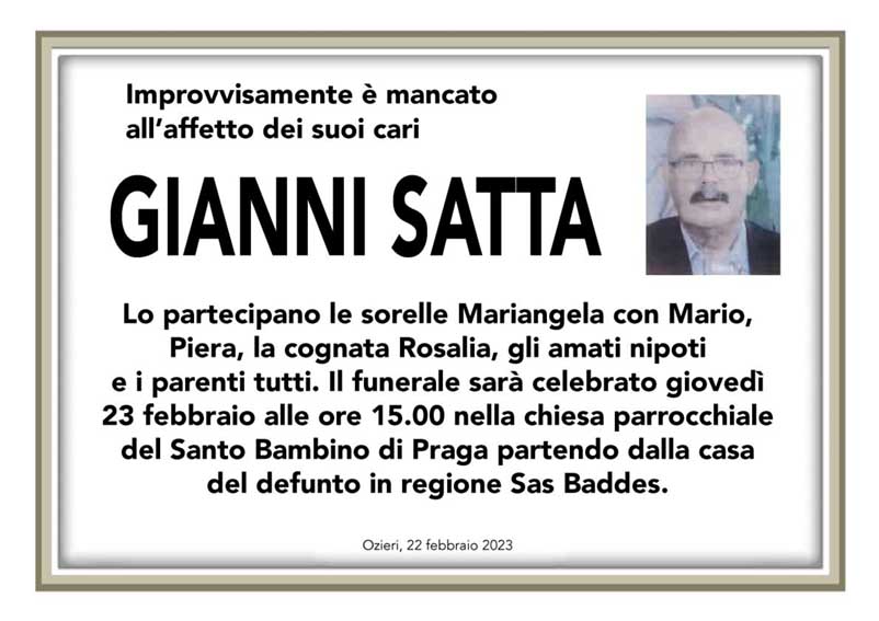 Necro Ozieri 45 Gianni Satta