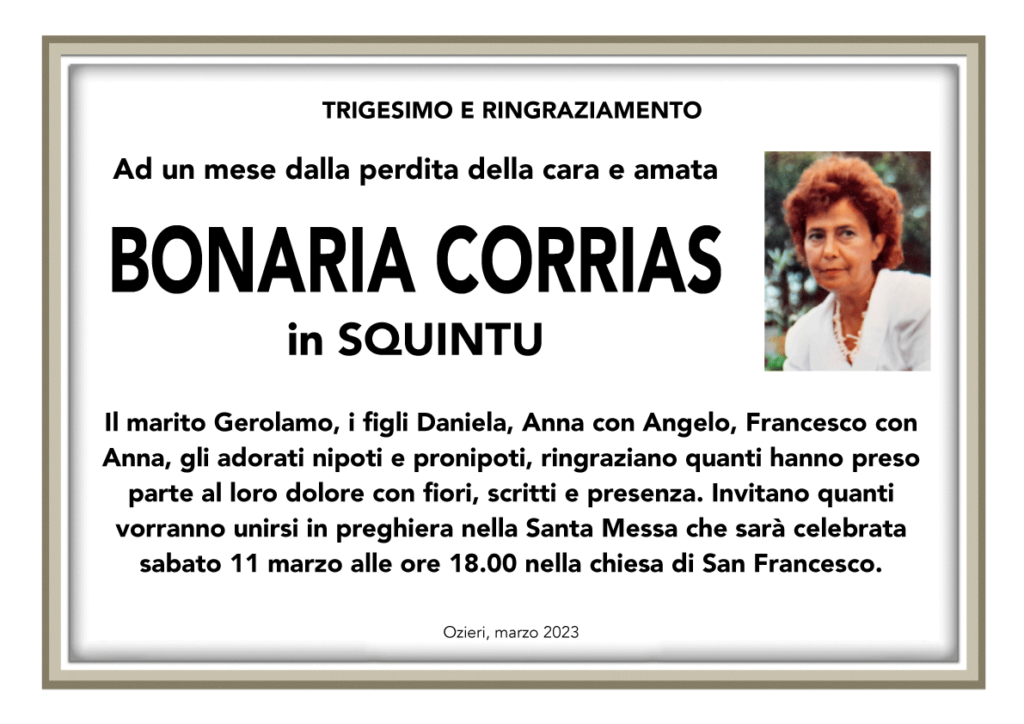 Necro Ozieri 37 Bonaria Corrias trigesimo