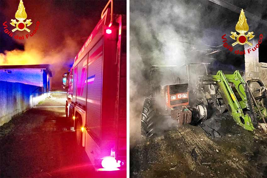 Incendio Azienda agricola Fonni