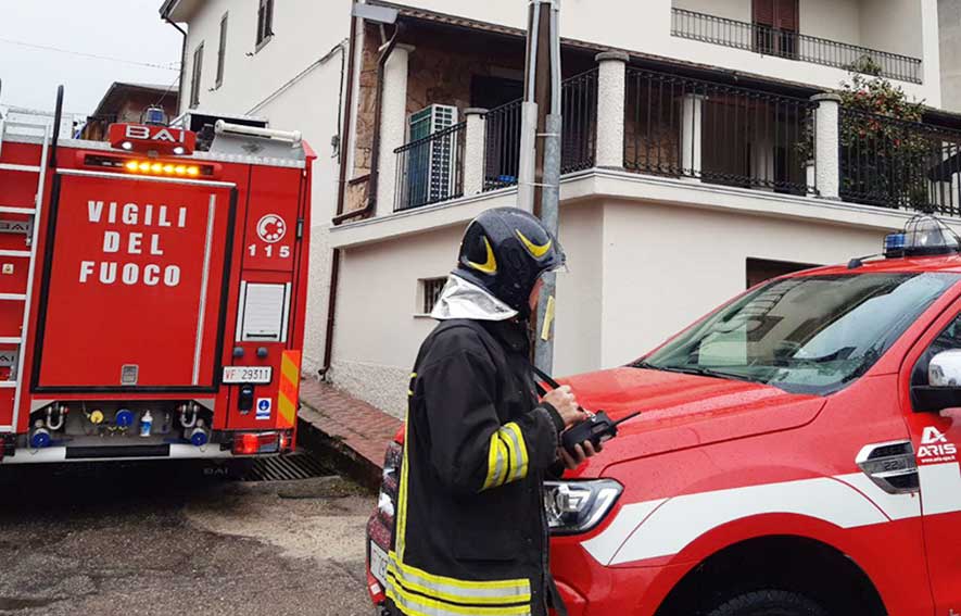 Villanova Strisaili, padre e figlia intossicati dal fumo del termocamino 1 Incendio Casa Villanova Strisaili