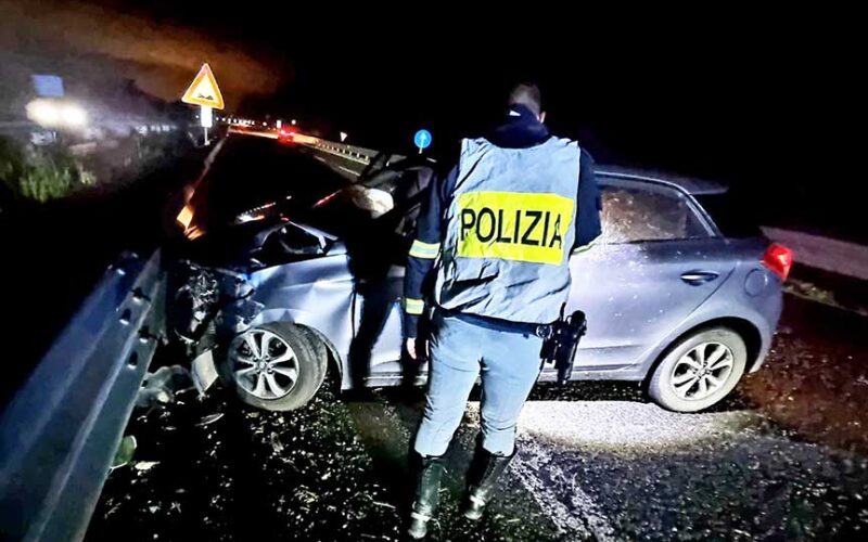 Polizia Stradale Sassari incidente 1