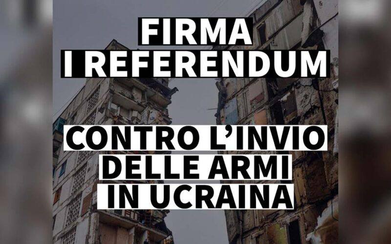 Referendum contro invio armi Ucraina