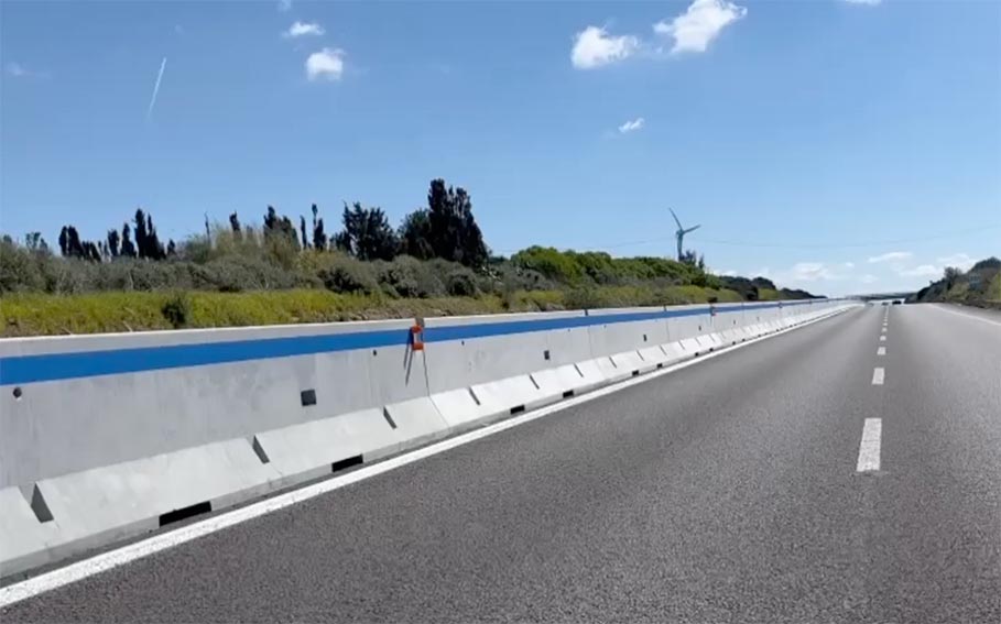 barriere spartitraffico ss131 Sassari Porto Torres