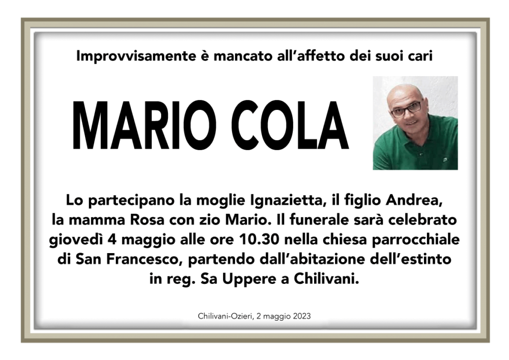 Necro Ozieri 17 Mario Cola