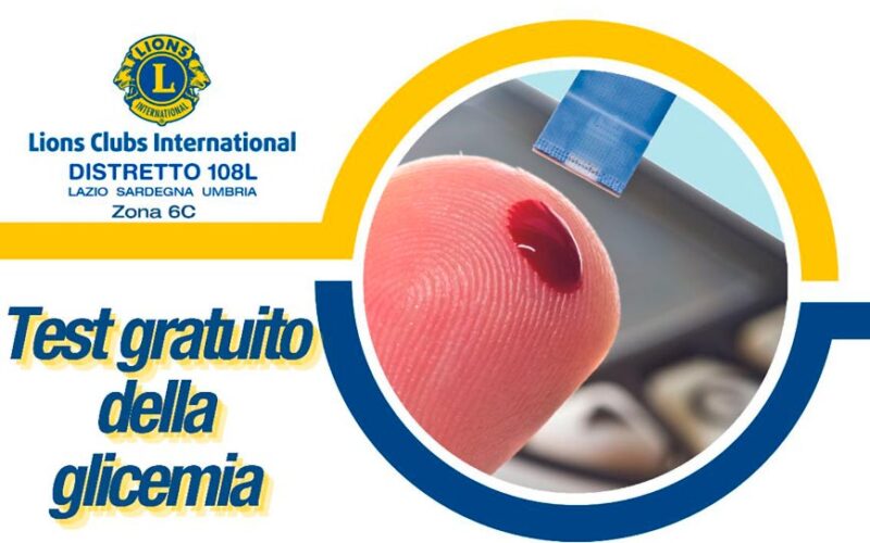 Test gratuito diabete lions club Ozieri