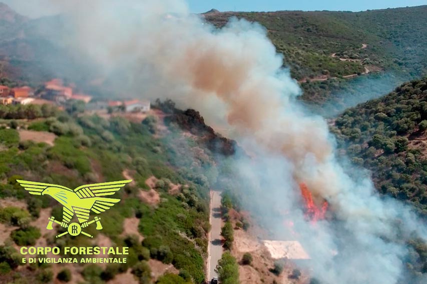 Incendio santa maria coghinas