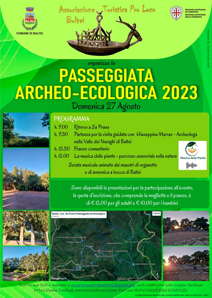 Locandina passeggiata archeologica Bultei