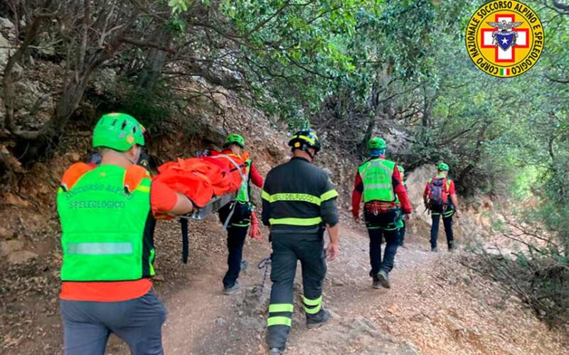 Soccorso turista canyon di Gorropu