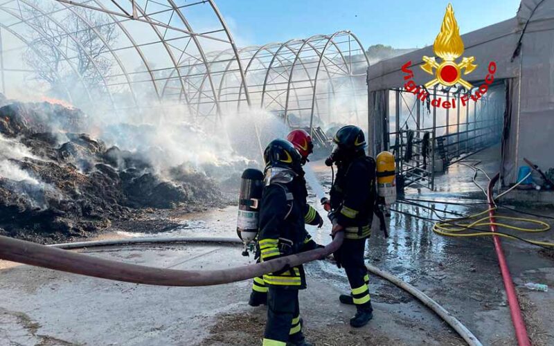 incendio azienda agricola Fonni