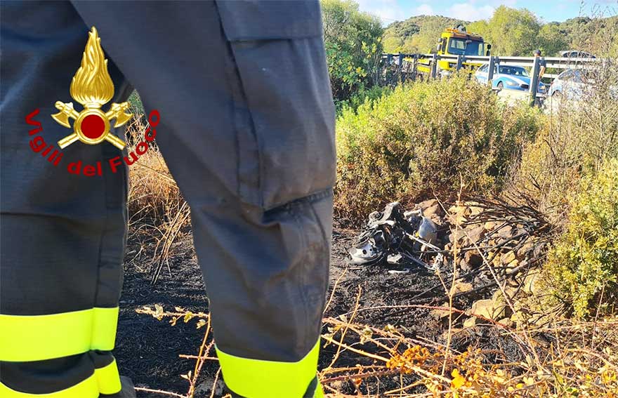 Incidente Arzachena moto Statale 125